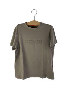 FENDI◆Tシャツ/ロゴ/10A/コットン/GRY
