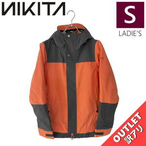 【OUTLET】 NIKITA SEQUOIA INSULATED JKT CORAL CHARCOAL Sサイズ レディース スノーボード スキー ジャケット JACKET アウトレット