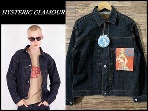 送無 24SS 新品 フラッシャー付 HYSTERIC GLAMOUR ヒステリックグラマー WW2 ファースト 大戦 復刻 Tバック仕様 デニム ジャケット Gジャン