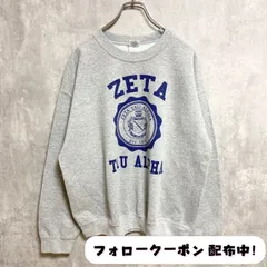 古着 used　GILDAN ギルダン　ZETA TAU ALPHA　長袖プリントスウェット　トレーナー　クルーネック　秋冬服