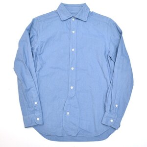 定価24200円 NIGEL CABOURN ナイジェルケーボン ブリティッシュ・オフィサーズシャツ BRITISH OFICERS SHIRT 46 メンズ M878135