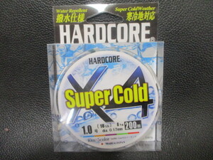 99　デュエル　スーパーコールドX4・マーキング　1.0号200ｍ巻新品未使用！