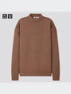 【極美品】UNIQLO U ミドルゲージモックネックセーター