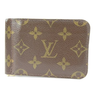 95670★1円スタート★LOUIS VUITTON ルイヴィトン 美品 マネークリップ式 札入れ ベタ無 ヴィンテージ モノグラム 二つ折り財布 PVC