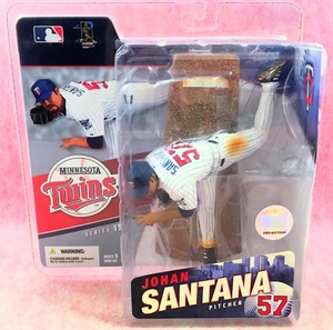 送660円～ リアル精密☆McFarlane Toys「Johan Santana ヨハン・サンタナ ミネソタ・ツインズ」彩色済 フィギュア マクファーレントイ 野球