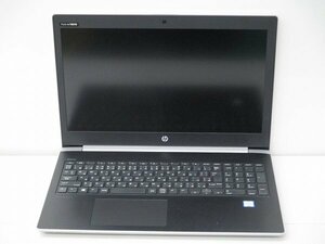 【1円スタート】hp ProBook 450 G5 4RJ93PA#ABJ Core i5 7200U 2.5Ghz 8GB 15.6インチ OSなし 通電不可