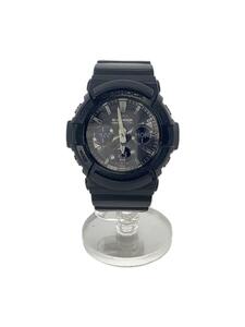 CASIO◆ソーラー腕時計・G-SHOCK/デジアナ/-/BLK/BLK/SS