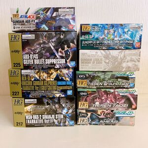 み739【送120】1円～ バンダイ HG ガンプラ ユニコーンガンダム3号機 フェネクス シナンジュ・スタイン ガンダムAGE-FX 他ジャンクまとめ