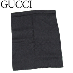 グッチ マフラー フリンジ付き レディース メンズ GG柄 GUCCI 中古