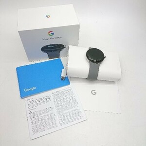 ◇ ◎ Google グーグル 液晶画面 デジタル スマホ接続 動作確認済み Google Pixel Watch グレー系 メンズ レディース E 1405140021592