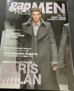 gap PRESS MEN 2007-2008AW パリ・ミラノ コレクション vol.10 グッチ エディスリマン ランバン ヴィトン ラフシモンズ ジルサンダー