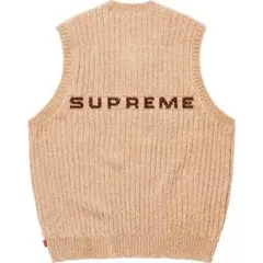 Supreme Chenille Sweater Vest べージュ