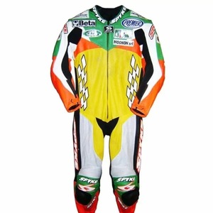 海外 送料込み 　高品質 ピエールフランチェスコ・キリ MotoGP レーシングレザースーツ 　 サイズ各種　本革　レプリカ