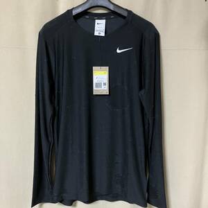 未使用 タグ付き NIKE ナイキ ロング Tシャツ メンズ サイズS DX0887-010 正規品 ランニング トレーニング ロンT DRI-FIT ダメージ加工