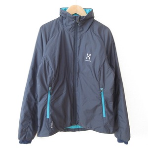 美品 Haglofs ホグロフス BARRIER III Q JACKET ジップアップ パデッドジャケット ブルゾン 602179 S ネイビー