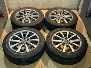 スタッドレス ブリザック VRX2 195/55R16 アルミホイール 16×6.5J +38 PCD114.3 5穴 CR-Z シビック インテグラ スイフト ブリヂストン