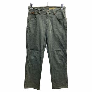 Wrangler ロングパンツ W33 ラングラー モスグリーン 古着卸 アメリカ仕入 2312-583