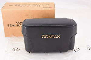 ★未使用品★CONTAX コンタックス TVS III Compact Camera Semi-Hard Case CC-77 元箱★工場出荷時のビニール入り セミハードケース！！