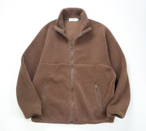 Graphpaper ◆21AW WOOL BOA ZIP-UP ボアフリース ブルゾン ブラウン サイズ1 ジャケット グラフペーパー ◆ES16