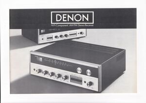 ☆カタログ　DENON TUA-400/TU-350　1970年代 ステレオレシーバー/オーディオ C5195