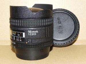 ニコン NIKON　Ai AF Fisheye-Nikkor 16mm f/2.8D レンズ(中古良品)