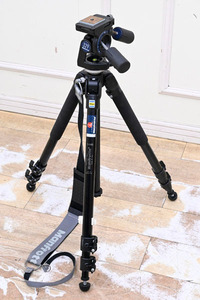 HG23 中古品 写真用三脚 Manfrotto 344B/329 マンフロット 70～185cm