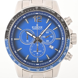 エドックス/EDOX クロノラリー　クロノグラフ 10229-3NBUM-BUIN　クオーツ 【中古】 商品番号 A-154805　新入荷