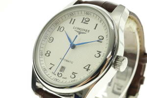 LVSP6-5-54 7T061-13 LONGINES ロンジン 腕時計 L2.759.478.5 マスターコレクション 自動巻き 約72g メンズ シルバー 動作品 中古