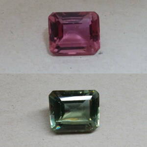 [16.69 ct] 合成アレキサンドライト エメラルドカット ルース 宝石 ジュエリー