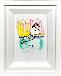 (レア品）★トム・エバハート★Tom Everhart★Dogg E Paddle XX★ミクスドメディア★版画作品★スヌーピー★ピーナッツ★小判★