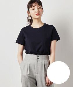 美品*ZOZO ネイビー クルーネックTシャツ 半袖 コットン100%