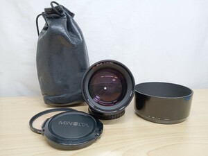 美品 MINOLTA AF 85mm F1.4 ミノルタ AF 一眼用レンズ 中望遠単焦点 　U50　　