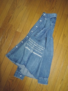 uniform experiment ユニフォームエクスペリメント ペンキ加工 デニムシャツ 1 タンガリー / DRIPPING DENIM B.D SHIRT