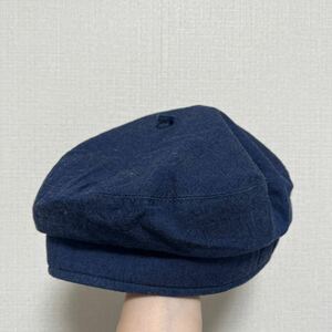 A.P.C. アーペーセー コットン 帽子 ベレー帽 ネイビー 紺 サイズM 