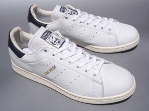 美品!! US 10 1/2・28.5㎝ 限定 19年製 adidas Originals スタンスミス 白ｘ紺 天然皮革 レザー STANSMITH STAN SMITH