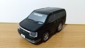 美品☆ホンダ ステップワゴン RF3/4/5/6/7 プルバックカー ブラック☆HONDA STEP WGN ミニカー 黒