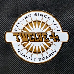 TWELVE トゥエルブ 【CIRCLE LOGO STICKER】 8ｃｍ 新品正規 ステッカー（郵便送料込み）