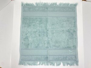 未使用　Herms　エルメス　ハンドタオル　ブルー　水色　　☆ｃ２４５