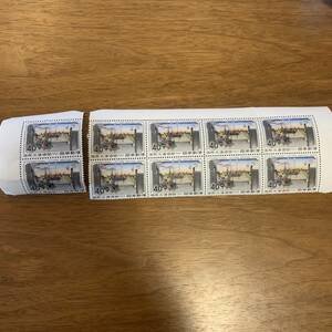 国際文通週間　日本橋(1962年発行) 　 40円×10枚 額面400円 同封可能 キ710