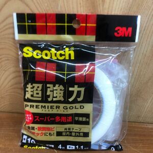 3M 両面テープ 超強力 スーパー多用途 幅19mm 長さ4ｍ スコッチ SPS-19 セミロング プレミアゴールド