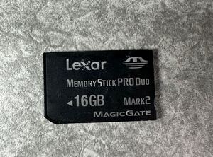 ■動作確認済・色落ちあり■ Lexar メモリースティック PRO DUO 16GB メモリーカード デジカメ memory stick PSP