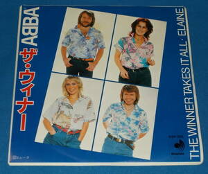 ☆7inch EP★70s名曲!●ABBA/アバ「The Winner Takes It All/ザ・ウィナー」●