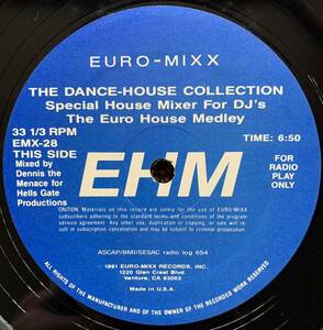 【希少 USプロモ盤】V.A. / The Euro House Medley、The American House Medley (Euro-Mixx)(EMX-28)