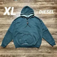 DIESEL ディーゼル パーカー 長袖 ダブルレイヤード