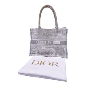 【1円スタート 確実正規品】Christian Dior クリスチャンディオール ブックトート ミディアム トワルドゥジュイ エンブロイダリー