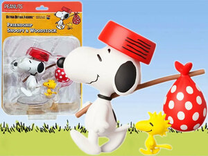 UDFピーナッツ/フレンドシップ・スヌーピー＆ウッドストック/ウルトラディティールフィギュア/PEANUTS/SNOOPY/メディコムトイ/犬