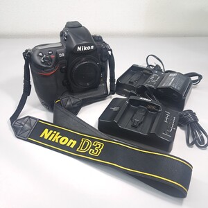 【35mmフルサイズ素子採用 FXフォーマット】NIKON ニコン D3 デジタル一眼レフカメラ ボディ バッテリー2個&充電器2個付き