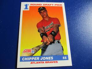 １９９１　SCORE　６７１　CHIPPER　JONES　　　ルーキーカード