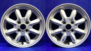 ダイハツ ミラジーノ MINILITE＊14インチ＊純正ホイール＊14x4.5J/オフセット+45/PCD100-4H＊2本セット