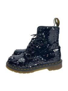 Dr.Martens◆レースアップブーツ/UK4/ブラック/スパンコール/1460 PASCAL SEQN